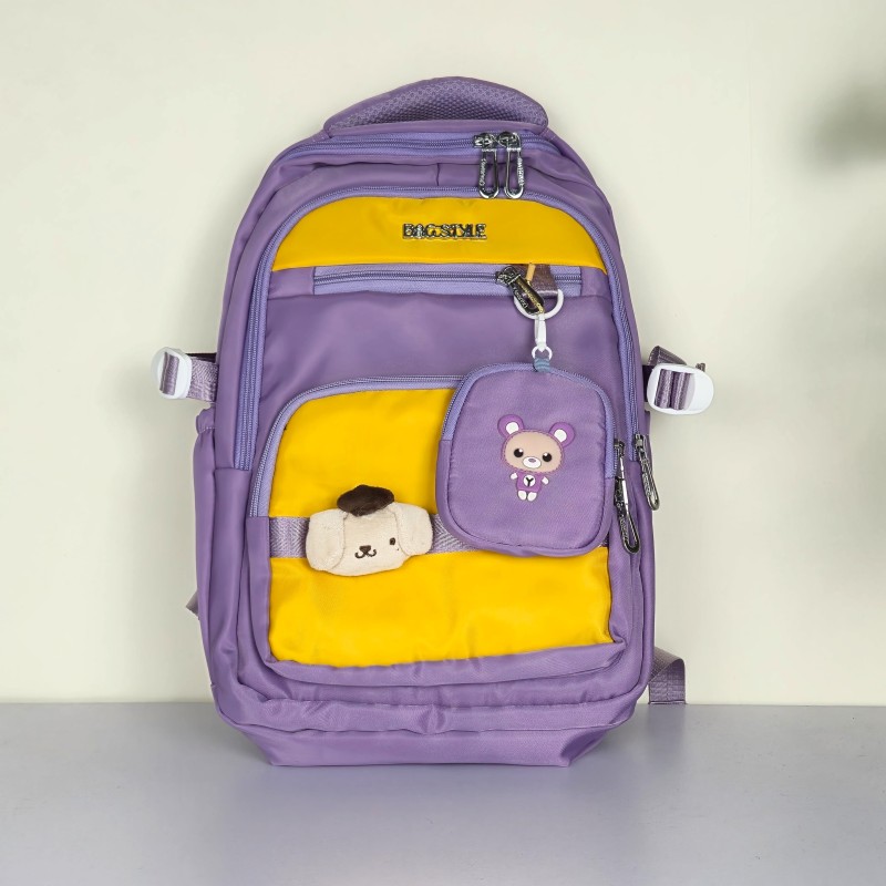 BAGSTYLE Two-Tone Casual Backpack