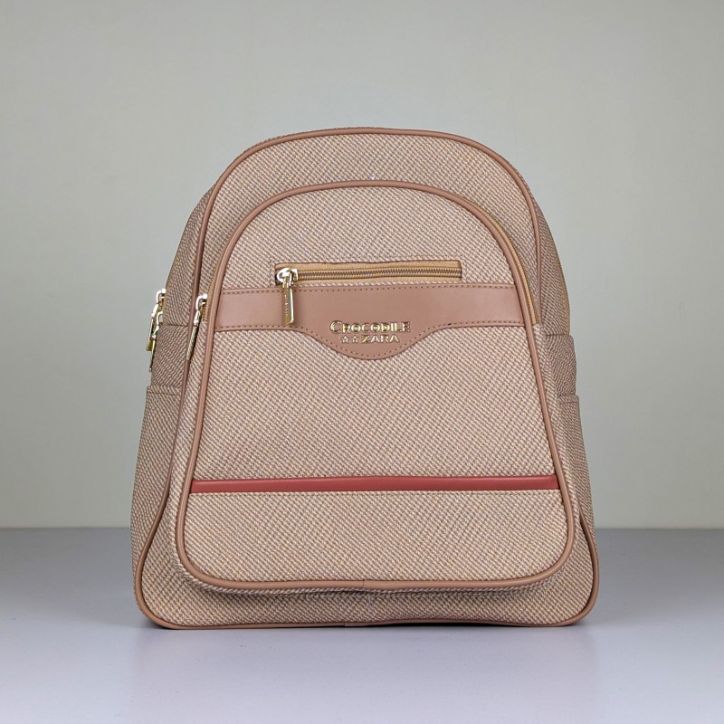 Premium Textured Synthetic Leather Backpack