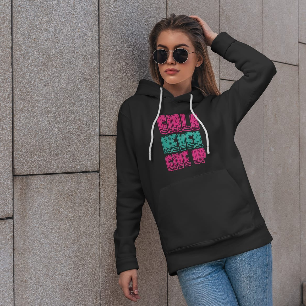 WinterWhisper Ladies Hoodie ( Black )