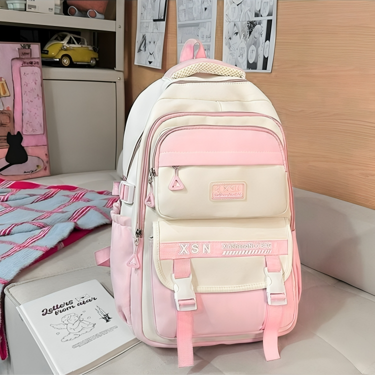 Academy Style School Bag Book Bag Lightweight College Student Backpack
