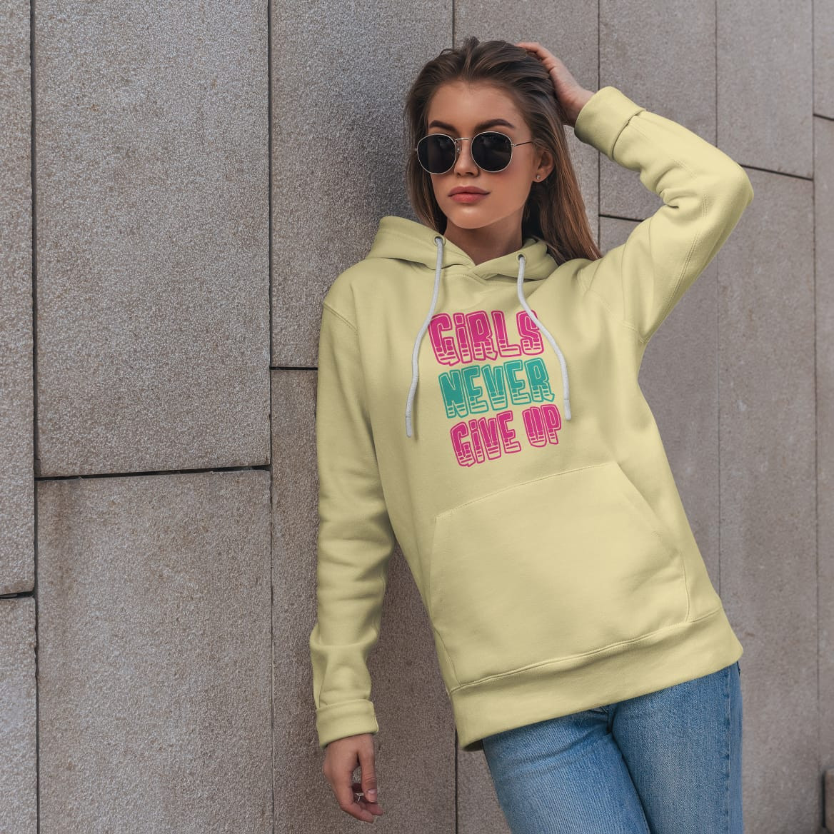 WinterWhisper Ladies Hoodie ( Yellow )