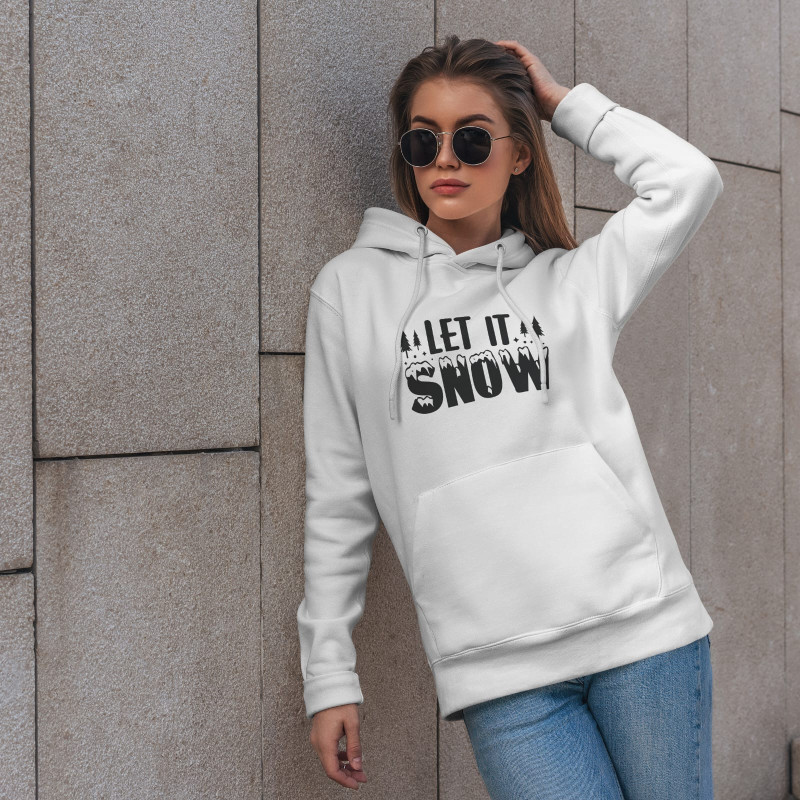 WinterWhisper Ladies Hoodie ( White )